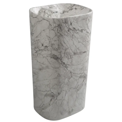 Раковина моноблок MIXXUS PREMIUM DIVERSE-1101 MARBLE 460х380х840mm з отвором під змішувач та перели