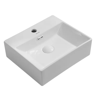 Раковина підвісна Mixxus Premium QUADRO-0205 410х360х130mm з отвором під змішувач та переливом (MP6