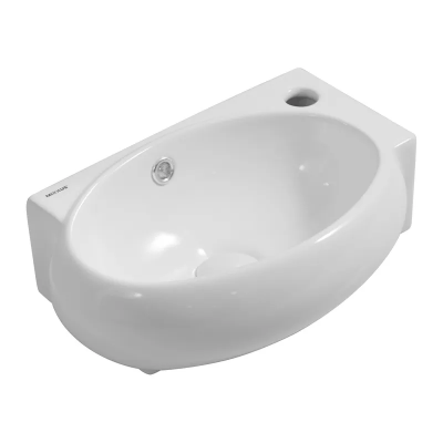 Раковина підвісна Mixxus Premium DIVERSE-1201-L 400х215х140mm з отвором під змішувач та переливом (