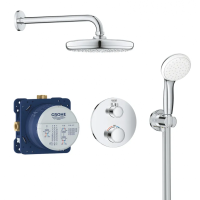 Душова система прихованого монтажу з термостатом Grohe Grohtherm Convent. Concealed (34727000)